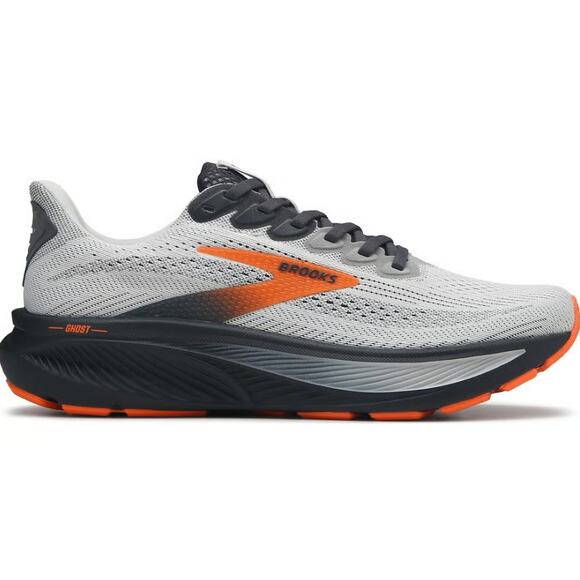 Brooks Men\'s Oyster Mushroom Orange Ebony Ghost 17 Running Shoe Size 12 main image 8